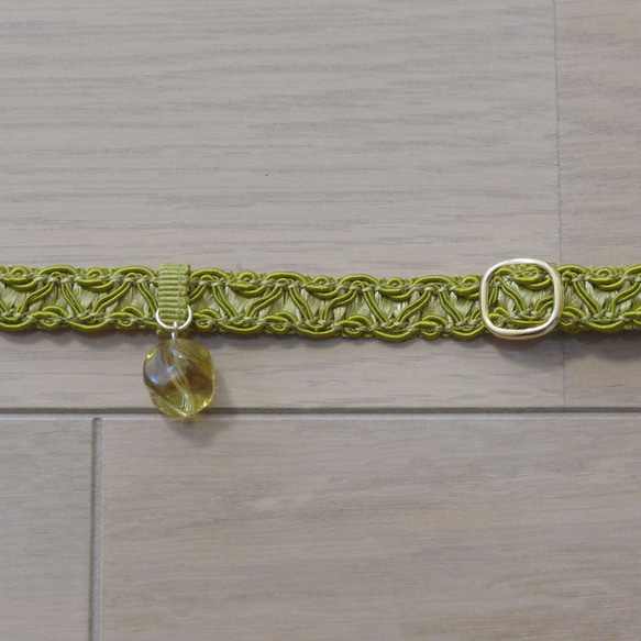 猫の首輪　トリミングブレード　カンヌキ　ピスタチオ② 3枚目の画像