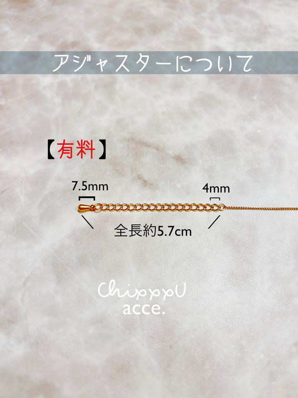 ミニリングネックレス /  金属アレルギー対応チェーン サージカルステンレス　リング　指輪　輪 7枚目の画像