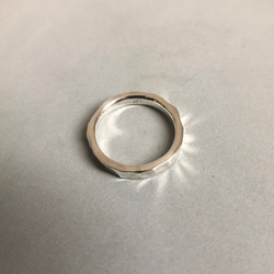 silver ring 2.5mm /シルバー/リング/指輪/槌目/ハンドメイド/シンプル 3枚目の画像