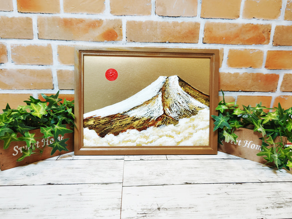 油絵 絵画【黄金富士山】 油絵 絵画 【黄金富士山】 絵画 HR 通販 14872936｜Creema