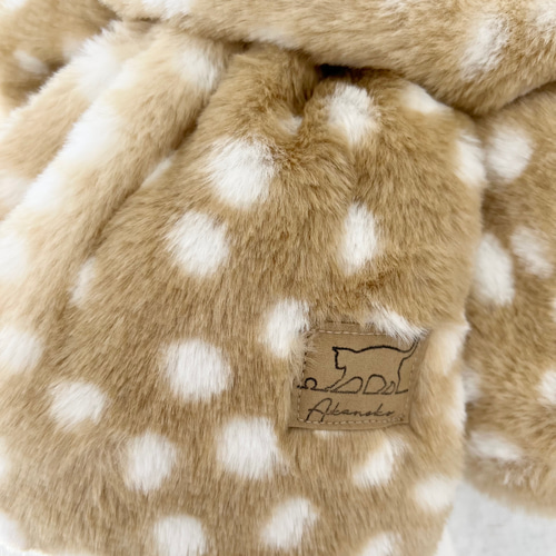 ookamigocco ファー素材 鹿デザイン マフラー ookamigocco ファー素材 鹿デザイン マフラー