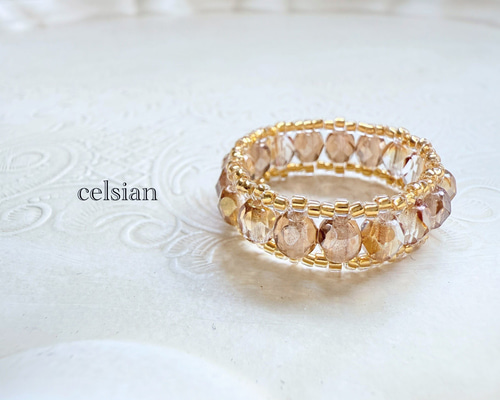 送料関税込【AMY O】Bead Chain Ring ビーズ リング☆国内発送♪ ピクセル 1連 チェーンリング | ENEY エネイ – ENEY公式