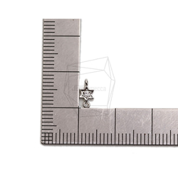 PDT-2647-R【2個】立方星形吊墜,CZ星形吊墜/4.2mm X 8.2mm 第5張的照片