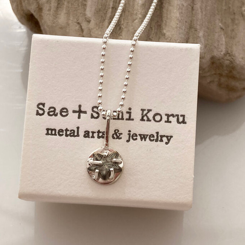 ◇ウミユリの茎化石◇シルバーペンダント◇Pentacrinites Silver