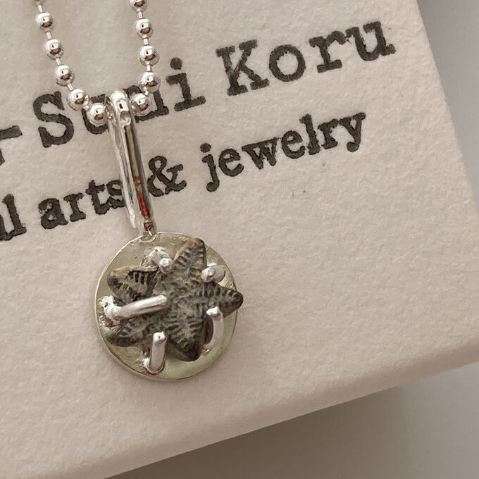 ◇ウミユリの茎化石◇シルバーペンダント◇Pentacrinites Silver Pendant
