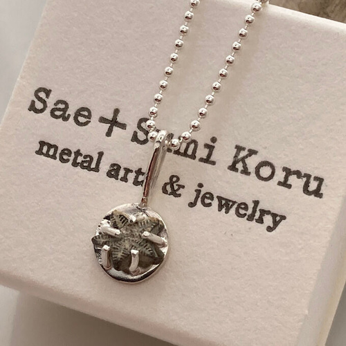 ◇ウミユリの茎化石◇シルバーペンダント◇Pentacrinites Silver