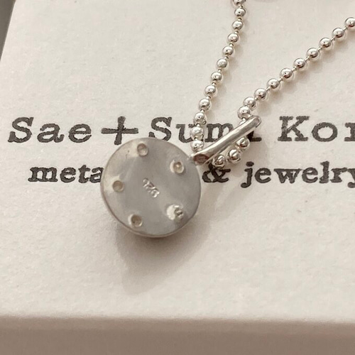 ◇ウミユリの茎化石◇シルバーペンダント◇Pentacrinites Silver