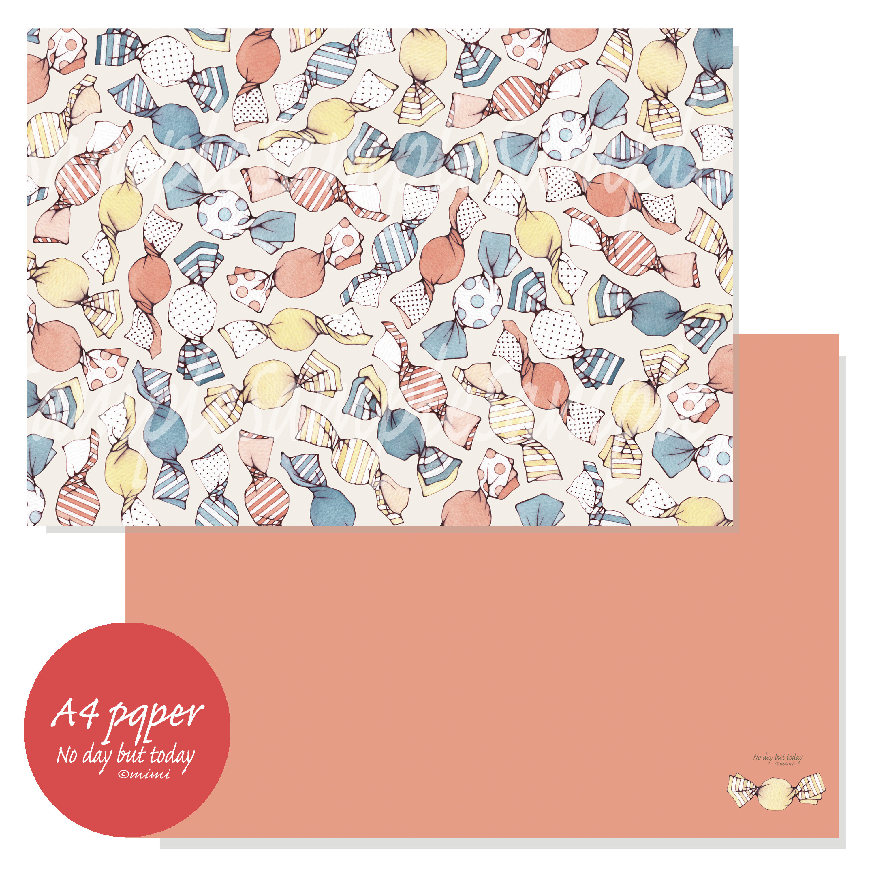 デ1463] mint様 デザインペーパー デ1463] mint様 デザインペーパー