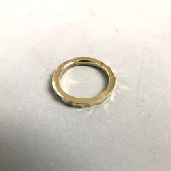 brass ring 2.5mm /真鍮/リング/指輪/槌目/ハンドメイド/シンプル 3枚目の画像