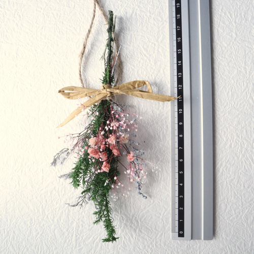 再販】ミニクリスマスリースとミニスワッグのセット2種《Pink》～妖精 