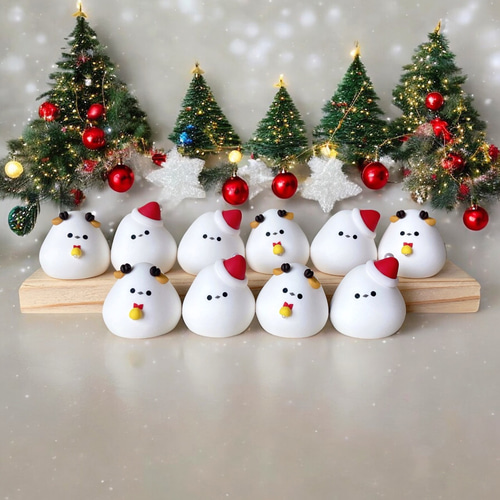 限定販売】クリスマスシマエナガ 2体セット その他置物 つぶ屋 通販