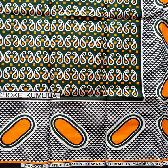 アフリカ布 カンガ B37 6枚目の画像