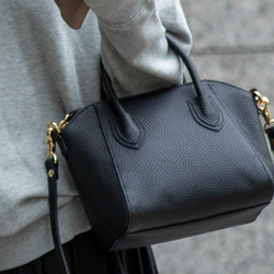 ノーブランド　革ハンドバッグ　ゴールド風金具 ノーブランド 革ハンドバッグ ゴールド風金具 楽天市場