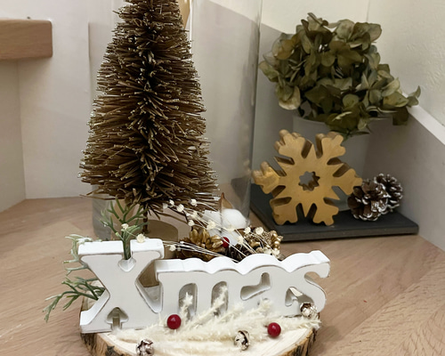 クリスマス ウッドオブジェ 3点セット ベージュ 置物 装飾品 木製 お洒落 クリスマス ウッドオブジェ 3点セット ベージュ 置物 装飾品 木製 お洒落