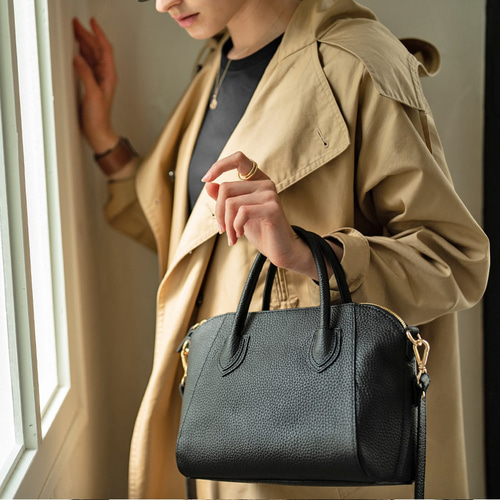 第1世代 Mサイズ 本革 2way ショルダーバッグ ブラック金具