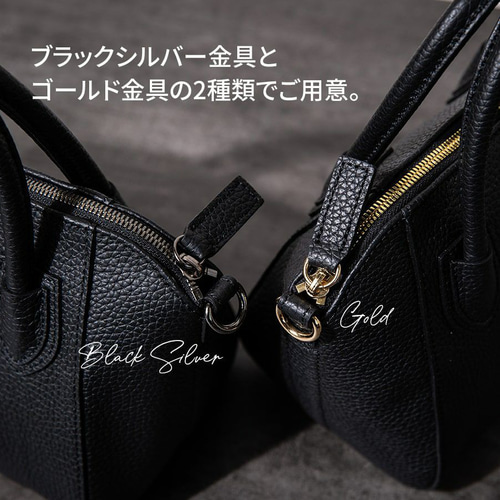 HAYNI ブラックレザー ハンドバッグ ゴールド金具　2way ハンドバッグ | HAYNI ( ヘイニ )《公式通販》