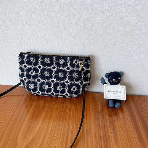 ミナ ペルホネン ハンドメイド ショルダーバッグ ラウンド
