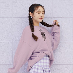 愛犬 わんちゃん オリジナルスウェット【名入れ】うちの子 オーダー 写真 イラスト ペット トレーナー 猫 ねこ うさぎ 9枚目の画像