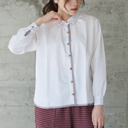即使是基本款也能顯得時尚！簡單的紐帶襯衫 (22w-16) Sumikuro 第13張的照片