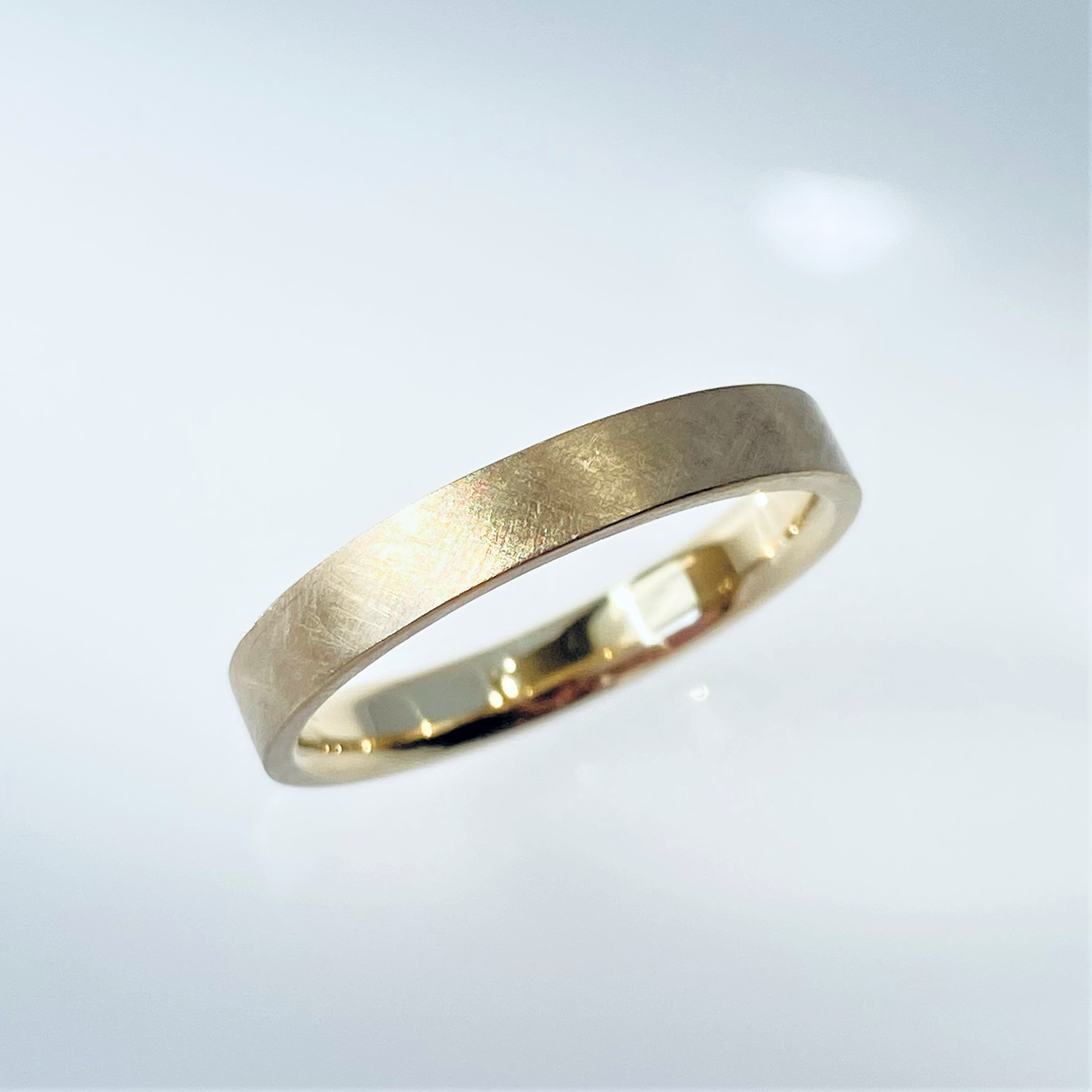 K18　コットンテクスチャーリング　幅広タイプ