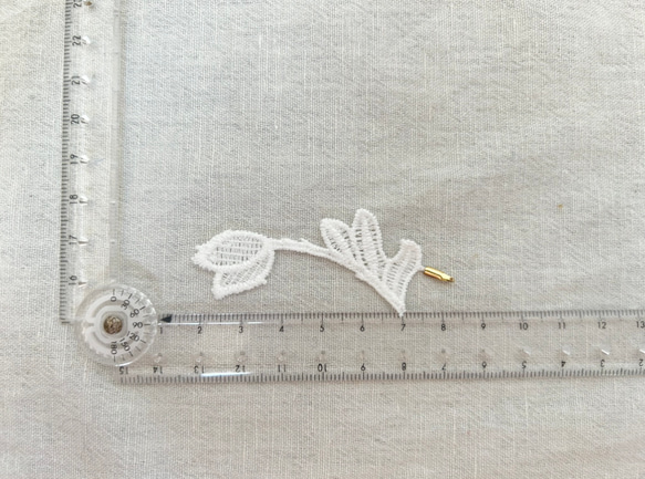 HKM-op221013 刺繍レース 2枚目の画像