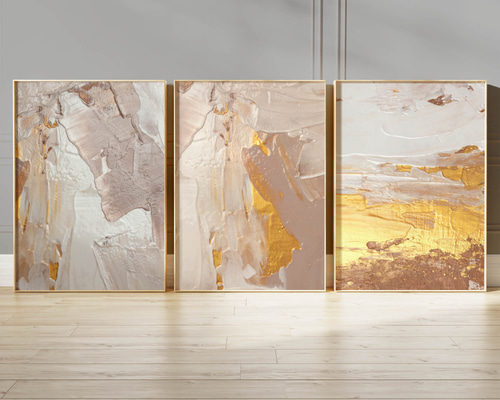 アートポスター 抽象画 ゴールド グラデーション モダンアート 北欧
