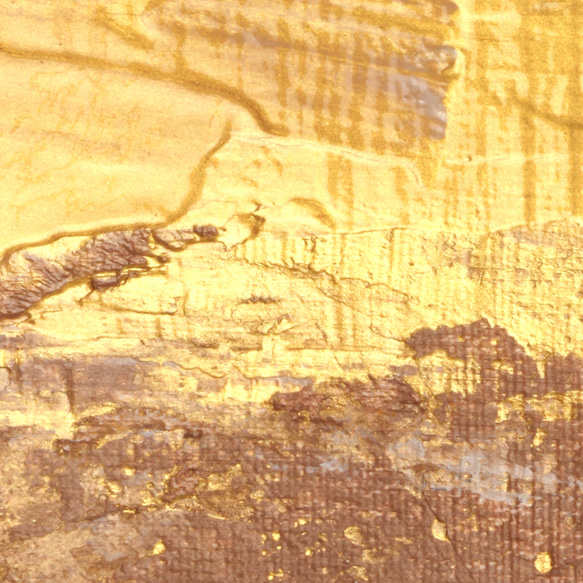 ゴージャス 抽象画 油絵風 ゴールド / インテリアポスター 海外アート ３枚セット / 4463 8枚目の画像