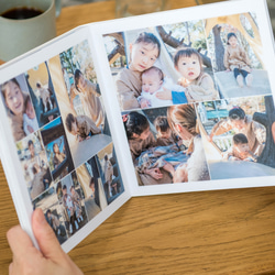 ミニフォトブック作ります　写真集　初宮参り　七五三　お食い初め　入園式　入学式　Q200Book　フォトブック 2枚目の画像