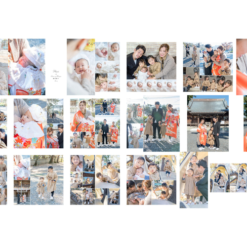 ミニフォトブック作ります 写真集 初宮参り 七五三 お食い初め 入園式