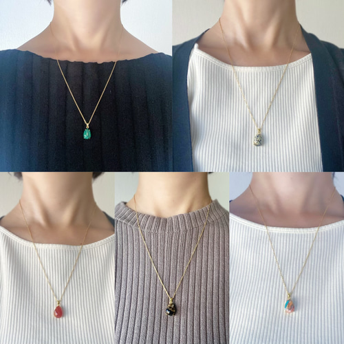 魔女のぷっくり宝石ネックレス5種 -Witch's collection- ネックレス