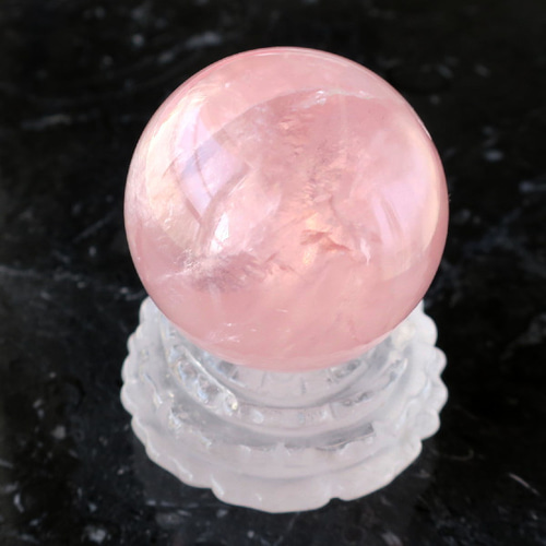 スターローズクォーツ スフィア（丸玉）-e 天然石 BodhiTreeルース館