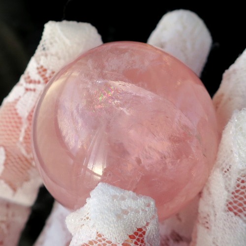 スターローズクォーツ スフィア（丸玉）-e 天然石 BodhiTreeルース館