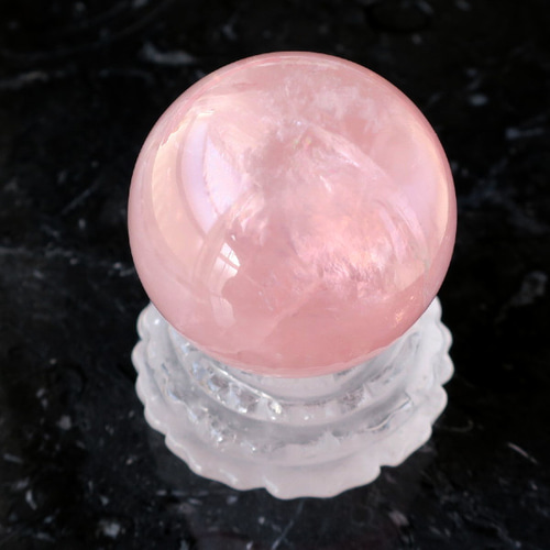 スターローズクォーツ スフィア（丸玉）-e 天然石 BodhiTreeルース館