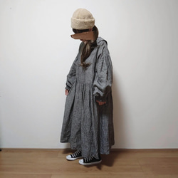 ダンガリーリネン セーラーカラーワンピース 長袖type ワンピース