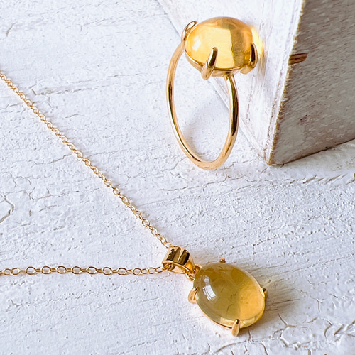 ♠️ポーランド産バルティックアンバーsilver925製リング18kgp 10×8mm