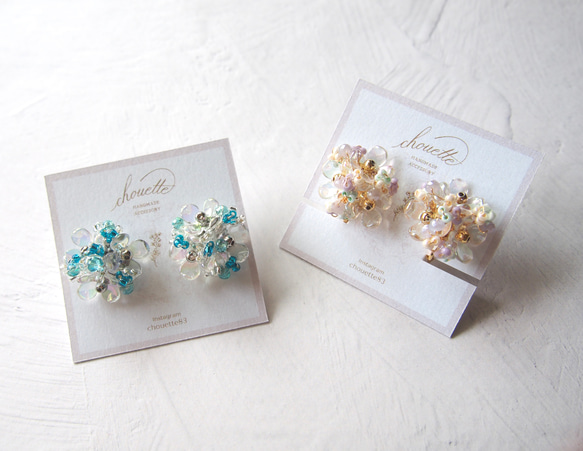 hortensia pierce or earrings 2枚目の画像