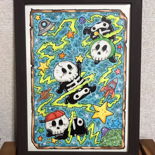 宇宙イラストアート