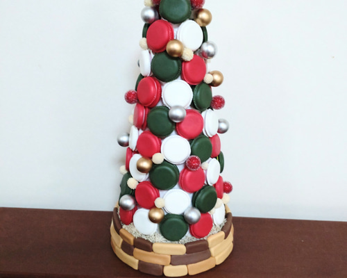 マカロンタワー　マカロンツリー　クリスマス　高さ40cm マカロンタワー マカロンツリー クリスマス 高さ40cm
