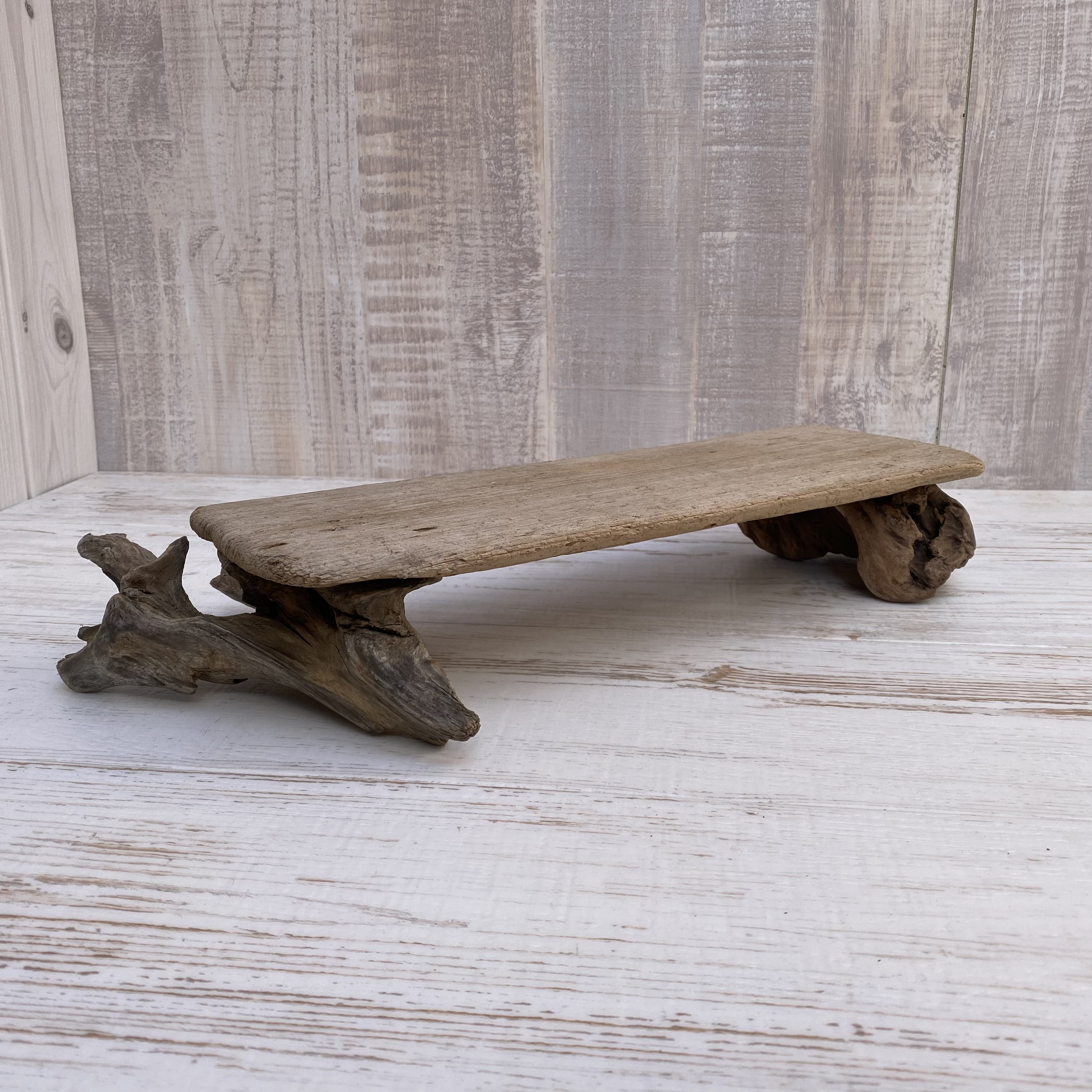 流木インテリア ベンチ型飾り台 1020100008 その他インテリア雑貨