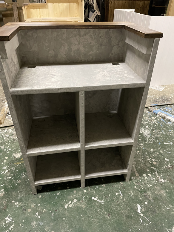 レジカウンター　受付カウンター #カウンター#レジ#受付#美容#美容室#ネイル#ネイルサロン#オーダー#手作り#ヨガ#レジ台#什器#家具#テーブル#机#マツエク#レジ