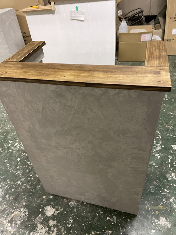 レジカウンター　受付カウンター #カウンター#レジ#受付#美容#美容室#ネイル#ネイルサロン#オーダー#手作り#ヨガ#レジ台#什器#家具#テーブル#机#マツエク#レジ