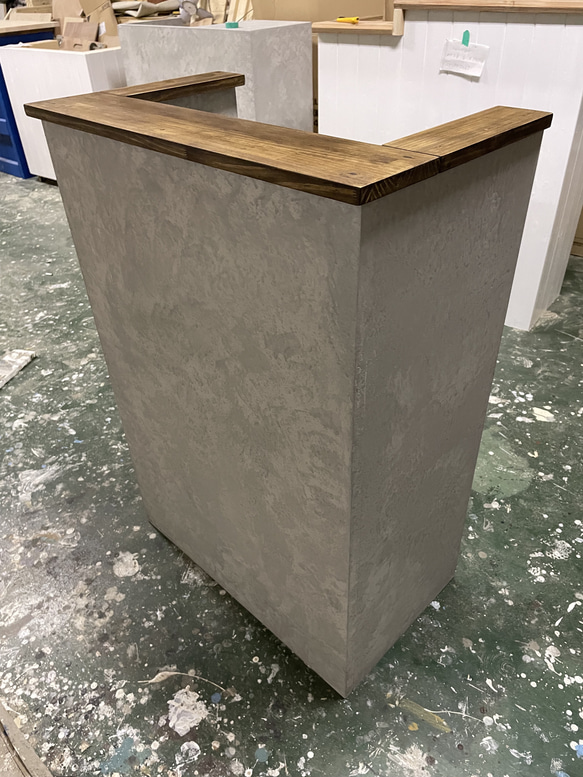 レジカウンター　受付カウンター #カウンター#レジ#受付#美容#美容室#ネイル#ネイルサロン#オーダー#手作り#ヨガ#レジ台#什器#家具#テーブル#机#マツエク#レジ