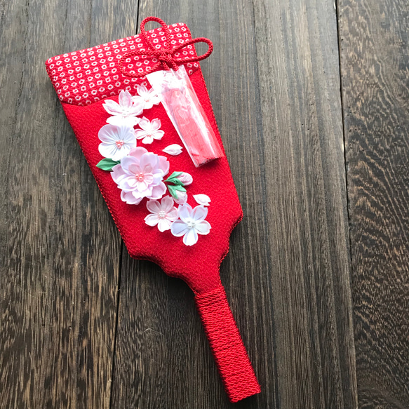 2023お雛様 お節句に 桜の羽子板3 送料無料 しめ縄・しめ飾り つまみ