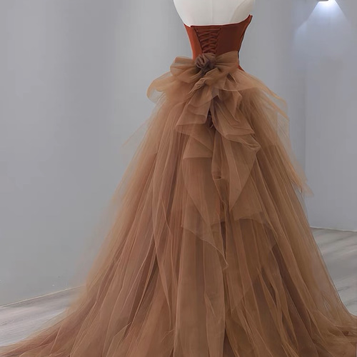 オフショルダー ボリュームトレーン マーメイドドレス ドレス ウララ  