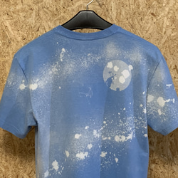 月兎／ブリーチアウトTシャツ（Lサイズ・サックス色） 6枚目の画像