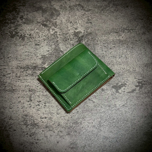 総手縫い メンズ財布 二つ折り 財布 ヌメ革 本革 ハンドメイド 革財布 生成り 経年変化を楽しむ メンズ 二つ折り 財布 生成り ナチュラル