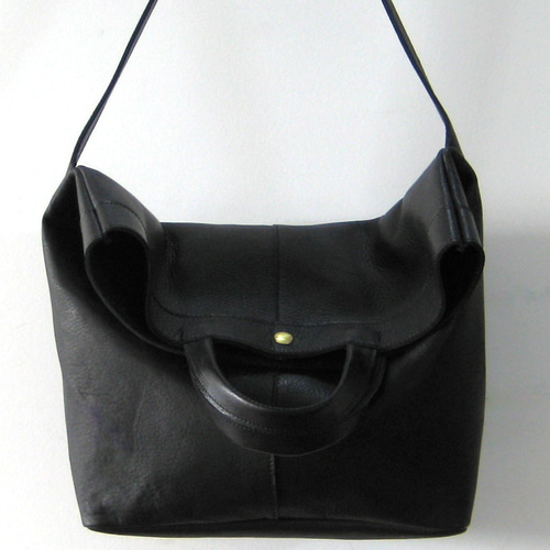 ポートレイト ブラック 本革製 2WAYショルダーバッグ ショルダーバッグ