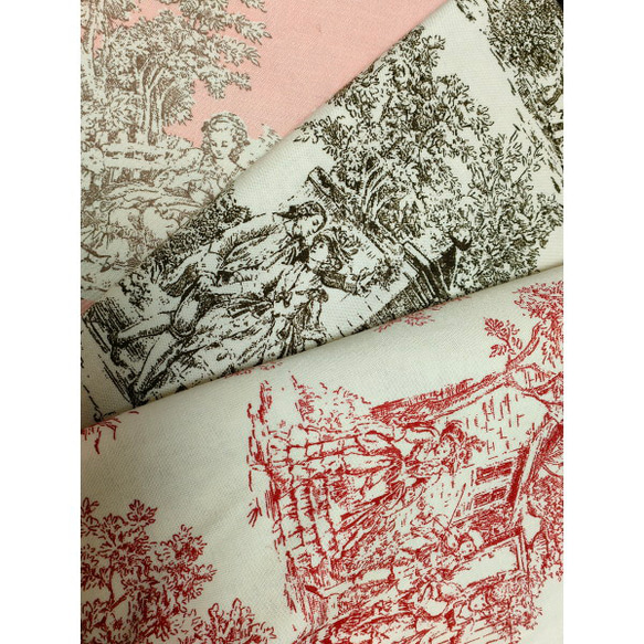 布　Toile de Jouy トワルドジュイ- ランドスケープ　50cm 2枚目の画像