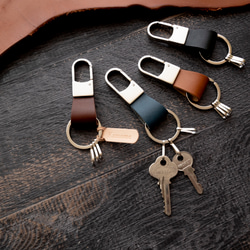 キーリング 【 栃木レザー オイル 】 レザー 名入れ メンズ プレゼント ラッピング 父の日 HE04K 10枚目の画像