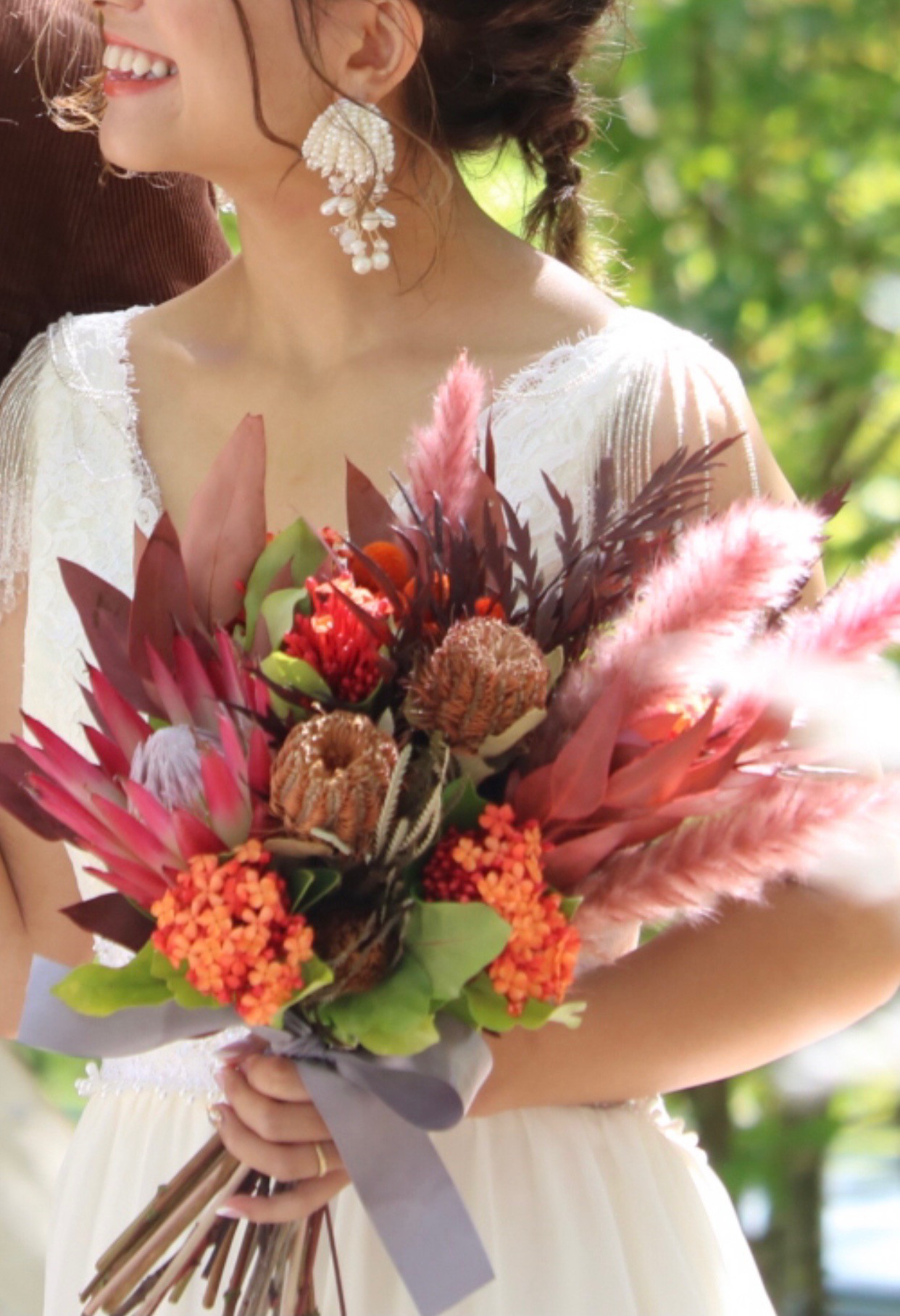 ドライフラワーのブーケ